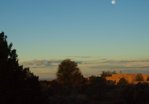 Moonset Santa Fe 10_9_2014